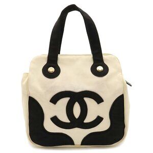 CHANEL Black Coco Mark Tote Bag